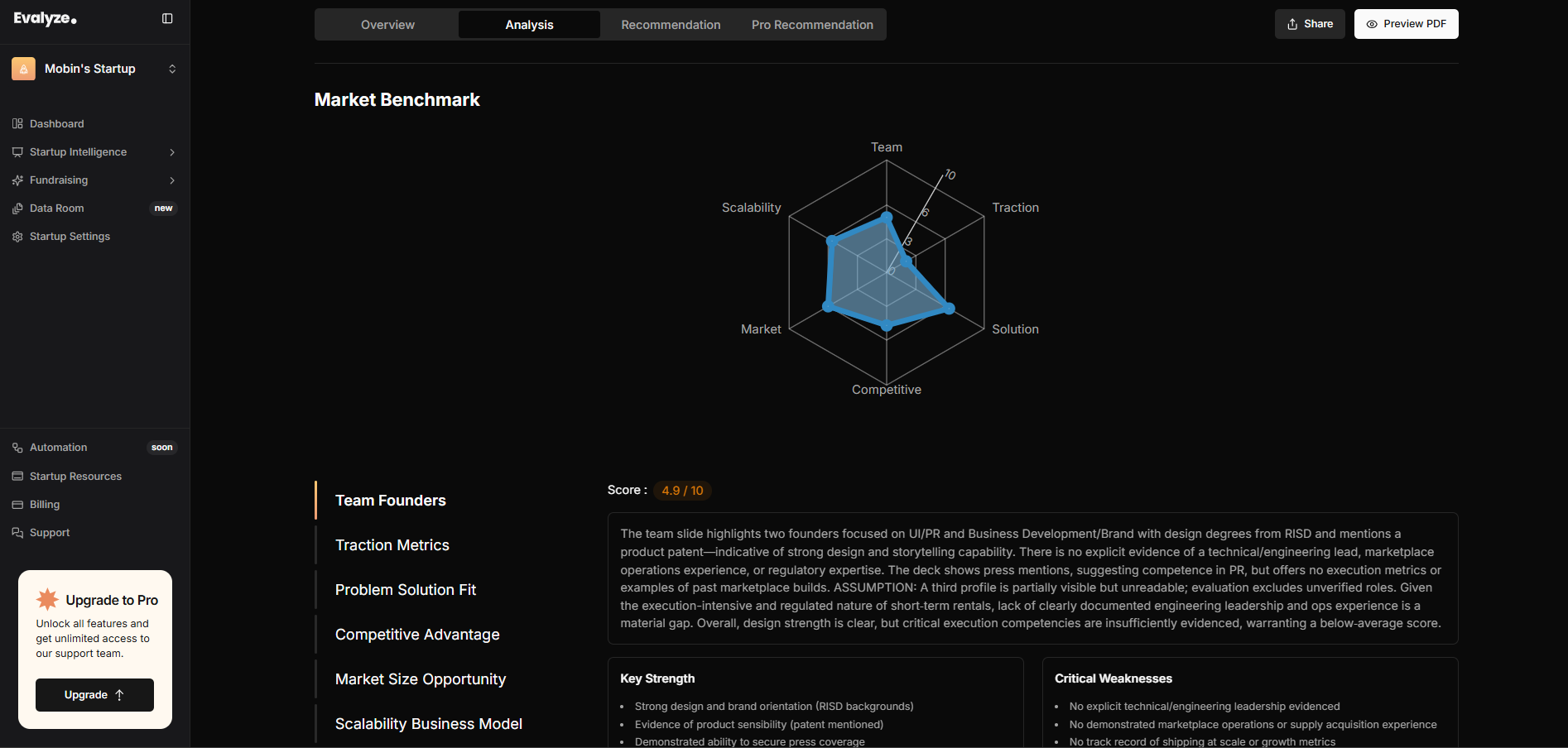 Pitch Deck Analysis screenshot 2