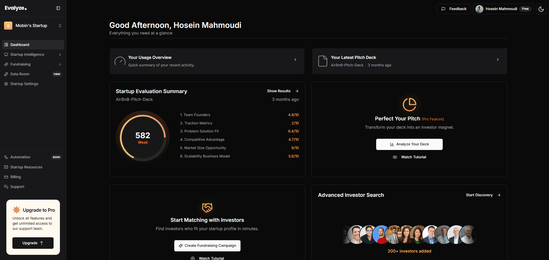 Dashboard screenshot 1