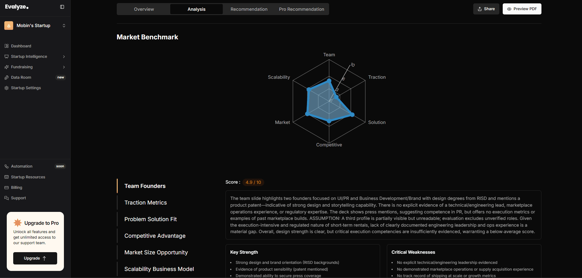 Pitch Deck Analysis screenshot 2