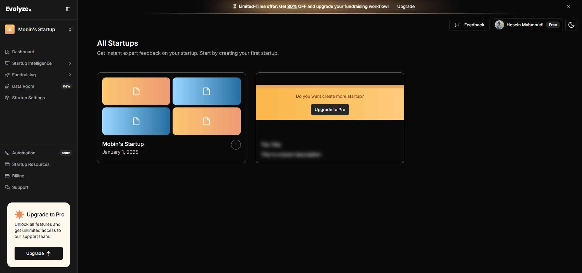 Startups Overview screenshot 1